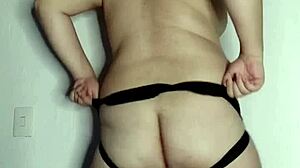 fat gay guy masturbates his big ass