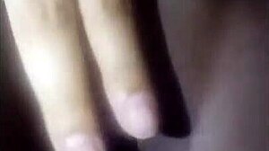 Young Prostitute Shows Pierced Body Dripping Wet While Talking Dirty To Funk Music.