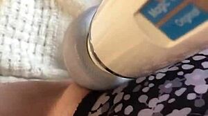 A redhead amateur explores Hitachi fun.