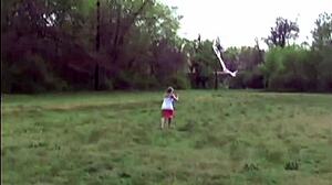 cute petite teen babe flashes panties outside, feeling playful and excited