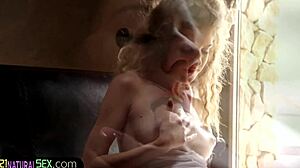 Beautiful European Glam Debutante Fingering Herself From Behind