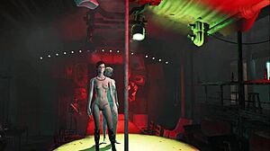 Detailed Brunette in Pantyhose Outfit from Fallout 4 Hentai Outdoors