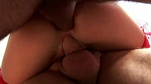 I’m Overwhelmed Watching Chloe Delaure Handle Two Dicks in Her Ass and Swallow Every Drop!