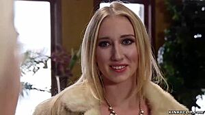 Dominant Blonde Shares Cock with Stepsis!