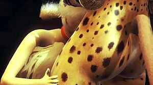 Furry yaoi hentai - młoda 18+ lisica ssie futanari kutasy mocno!