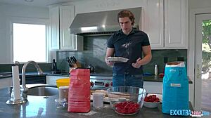 Madi collins and michael swayze share cake