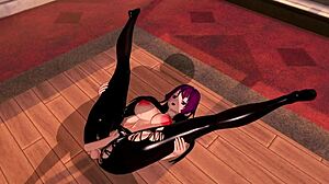 3d hentai with big ass and tits, riding and squirting! 😈