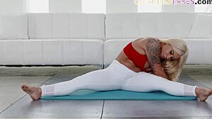 PAWG Yoga MILF SUCKS BBC Before INTERRACIAL SEX!