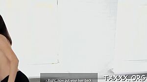 hey, that tricky agent gets hot oral sex from this slut during casting interview