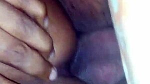 Black And Indian Couple In Intense Encounter.