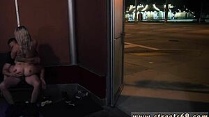 feeling dominated in outdoor double blowjob bondage