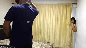 Unfaithful Wife Fucks Husband's Friend Hard While Cuckold Works At Home!