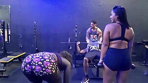 Friends fuck three guys at gym?