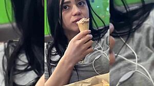 my friend uses me as dessert and cums inside