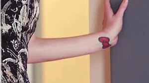 Elle Alexandra Rips Clothes Off in Striptease