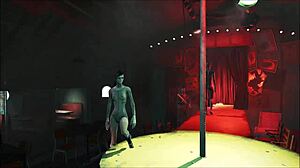 Detailed Brunette in Pantyhose Outfit from Fallout 4 Hentai Outdoors