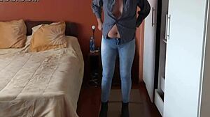 Maid's Husband Watches Me Dress for Work!