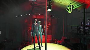 Detailed Brunette in Pantyhose Outfit from Fallout 4 Hentai Outdoors