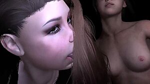 Two Girls Lick Cock In Double Blowjob