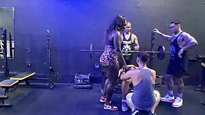 Friends fuck three guys at gym?