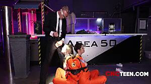 curious teen 18+ caught in area 50 for free use interrogation and fucking.