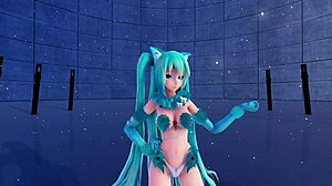 i'm in cat fate cosplay as adult miku.