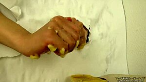 Japanese Hand Crush Fetish on Banana