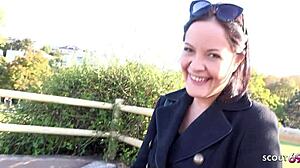 german scout finds natural dolly diore, 28, for wild first casting bang