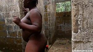 The uncompleted building that girls are living naked and fucked anybody that passed in the local bush