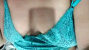 Young Prostitute Shows Pierced Body Dripping Wet While Talking Dirty To Funk Music.