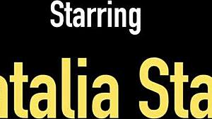 Natalia starr dildo fucks herself on piano chair