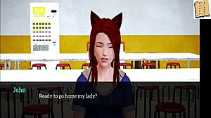 redhead teen in 3d cartoon family 132