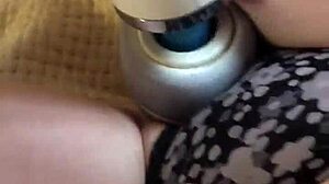 A redhead amateur explores Hitachi fun.