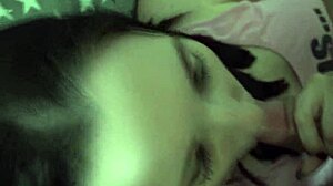 alina gives an amazing blowjob, then doggystyle and cumshot