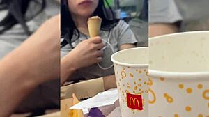 my friend uses me as dessert and cums inside