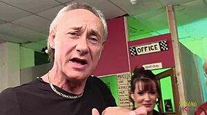 race skanks in cowgirl foursome with dudes, sucking big tits. 😈