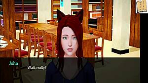 redhead teen in 3d cartoon family 132