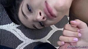 omg, reality teen 18+ in anal threesome with stepbro 😱