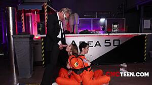 curious teen 18+ caught in area 50 for free use interrogation and fucking.