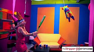 Jessica Jaymes offers a tantalizing stripper experience with her big boobs and booty.