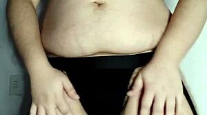 fat gay guy masturbates his big ass