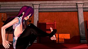 3d hentai with big ass and tits, riding and squirting! 😈