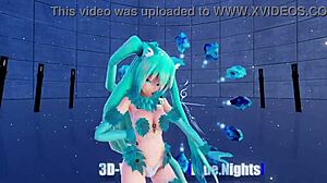 i'm in cat fate cosplay as adult miku.