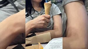 my friend uses me as dessert and cums inside