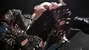 Watch these sleazy darkroom punks get wild in a group frenzy!