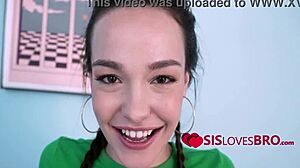 damn, stepsis rissa may is the thickest teen with big tits and ass i've fucked in pov