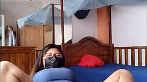 Dirty old nurse skips work to make homemade porn