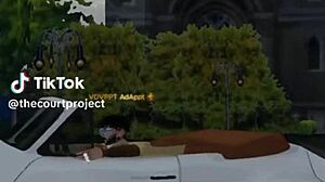 Pretty Amelie Dubon Masturbates In Gift Costume Under Christmas Tree