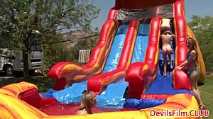 Gangbang Lesbos Toy Pussy And Ass Outdoors