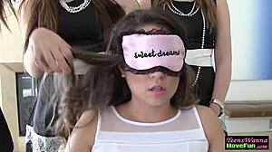 why do teenage lesbians finger each other blindfolded?